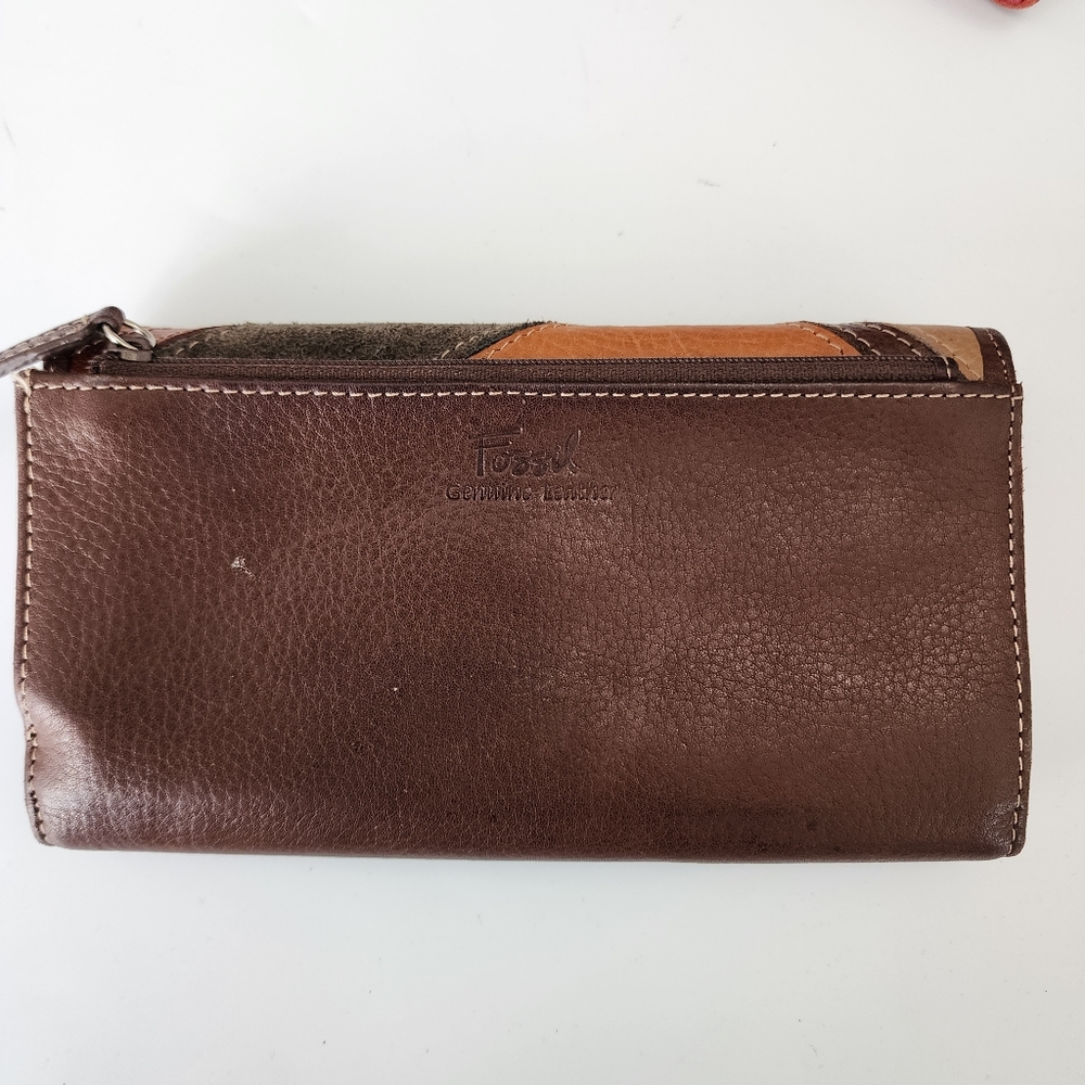 Fossil Multi-Tone Leather Wallet - image 2